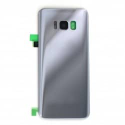 Vitre arrière compatible pour Samsung Galaxy S8 Argent Photo 1
