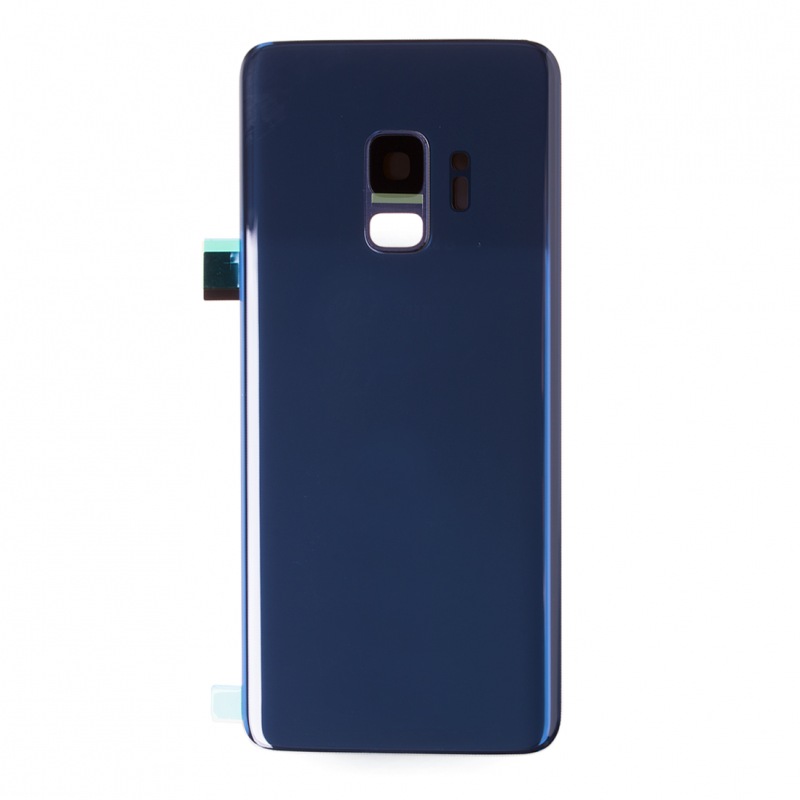 Vitre arrière compatible pour Samsung Galaxy S9 Bleu Photo 1