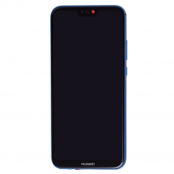 Bloc Ecran Bleu COMPLET prémonté sur chassis + batterie pour Huawei P20 Lite Photo 2