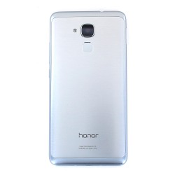 Coque arrière avec lecteur d'empreinte pour Huawei Honor 5C Argent photo 2