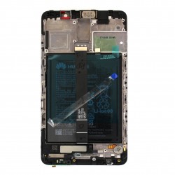 Bloc Ecran Noir COMPLET prémonté sur chassis + batterie pour Huawei Mate 9 Photo 3