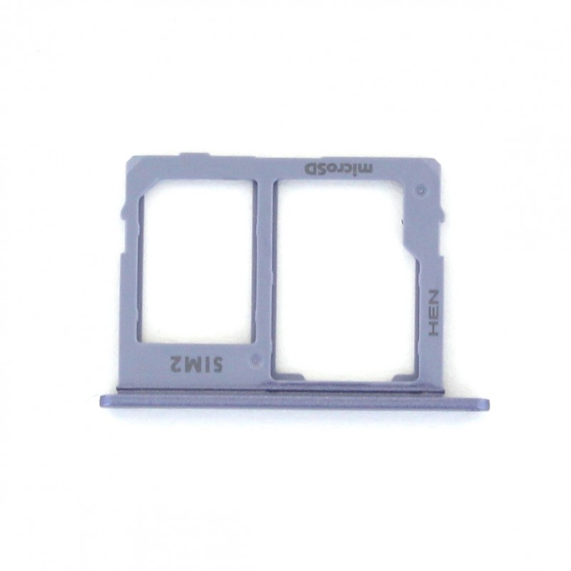 Rack tiroir carte mémoire Micro SD et Sim 2 pour Samsung Galaxy J6 Bleu Lavande Photo 1