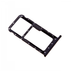 Rack tiroir cartes SIM et SD Noir pour Huawei P20 Lite photo 1
