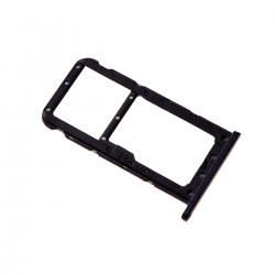 Rack tiroir cartes SIM et SD Noir pour Huawei P20 Lite photo 2