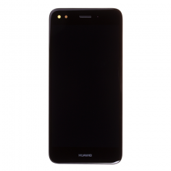 Bloc écran Noir COMPLET prémonté sur chassis + batterie pour Huawei Y6 Pro 2017 Photo 2