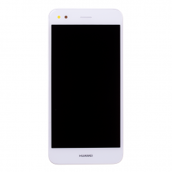 Bloc écran Blanc COMPLET prémonté sur chassis + batterie pour Huawei Y6 Pro 2017 Photo 2