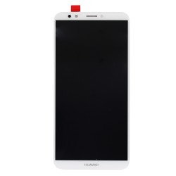 Ecran Blanc avec vitre et LCD pour Huawei Y7 Prime 2018 Photo 1