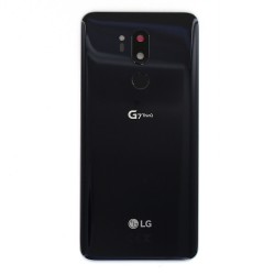 Vitre arrière noire d'origine avec lecteur d'empreintes pour LG G7 ThinQ Photo 1