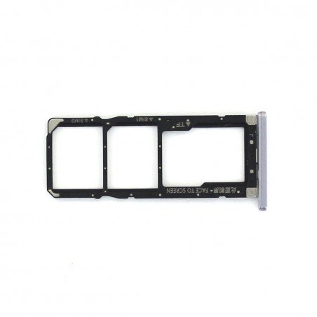 Rack tiroir cartes Double SIM et SD pour Xiaomi Redmi S2 Argent Photo 1