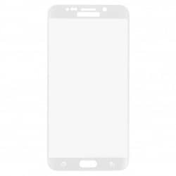 Protecteur d'écran en verre trempé blanc incurvé pour Samsung Galaxy S6 Edge Photo 2