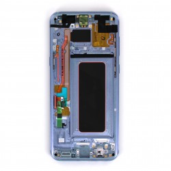 Bloc Ecran Amoled et vitre prémontés sur châssis pour Galaxy S8 Plus Bleu Océan Photo 3