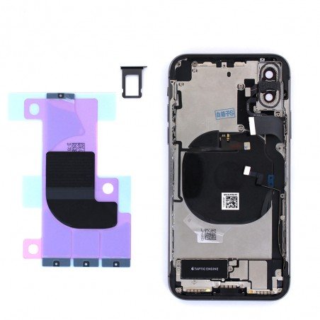 Châssis complet pré-monté pour iPhone X noir photo 2