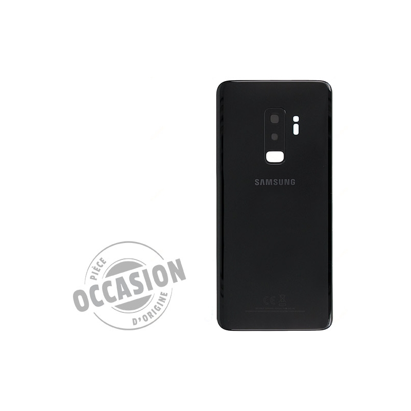 Vitre arrière d'occasion pour Samsung Galaxy S9 Plus Noir Carbone Photo 1