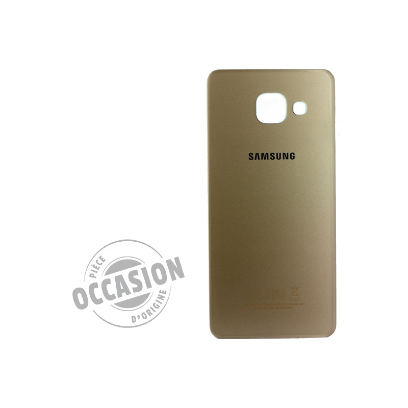 Vitre arrière Or d'occasion pour Samsung Galaxy A3 2016 Photo 1