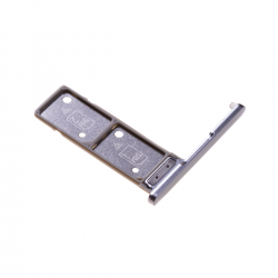 Rack tiroir pour 2 cartes SIM pour Sony Xperia XA2 Ultra Dual Argent