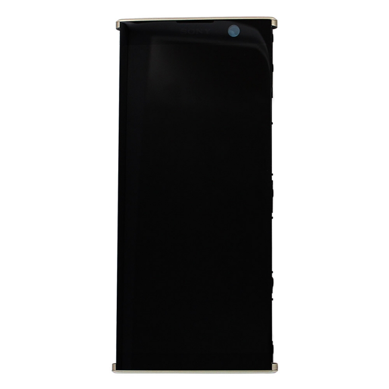Bloc Ecran Or avec vitre et LCD sur châssis pour Sony Xperia XA2 Plus_photo1
