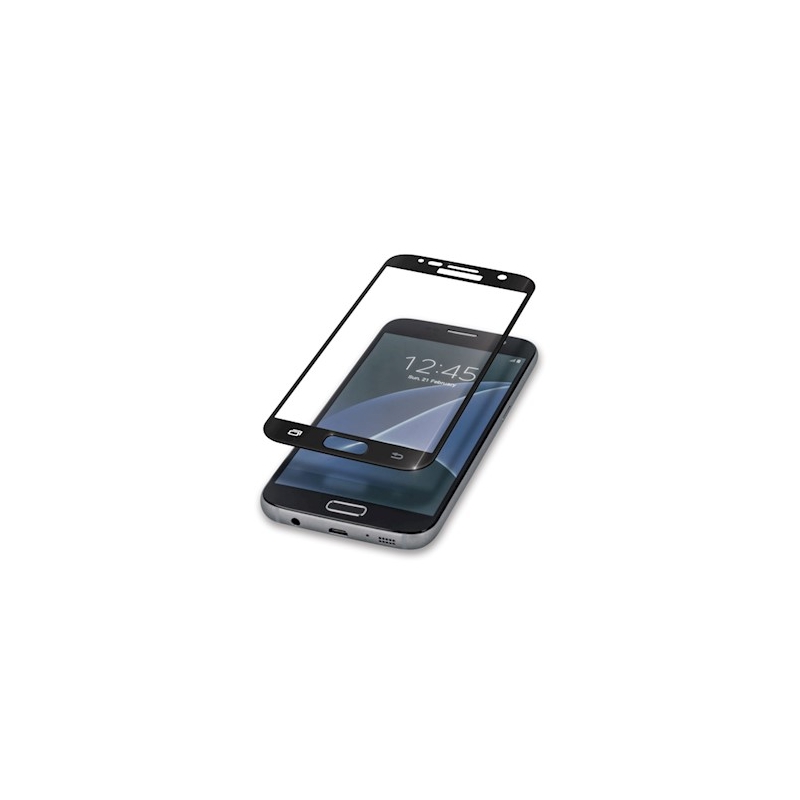 Verre trempé incurvé noir 9H pour Samsung Galaxy A8 Plus_photo1