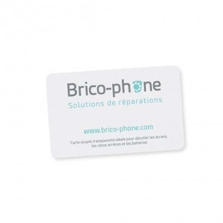 Carte transparente en plastique très fine