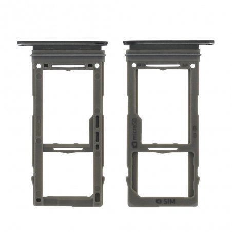 Rack tiroir pour cartes SIM et SD pour Samsung Galaxy S10 Noir Prisme_photo1