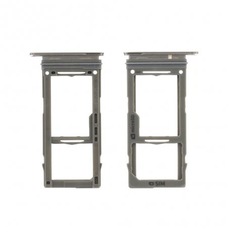 Rack tiroir pour cartes SIM et SD pour Samsung Galaxy S10 Blanc Prisme_photo1