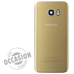 Vitre arrière Or d'occasion pour Samsung Galaxy S7 Edge_photo1