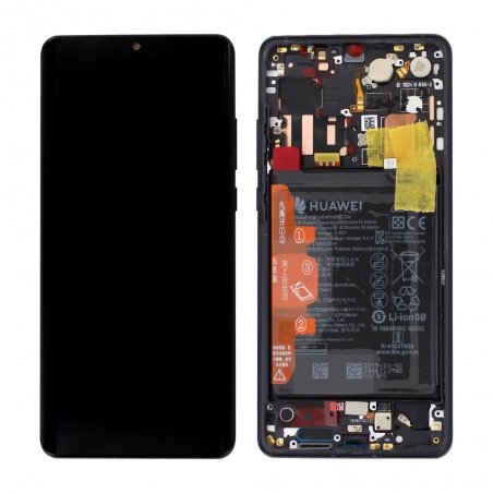 Remettre à neuf son P30 Pro noir avec cette pièce complète écran + batterie neuve d'origine-Bricophone_1b