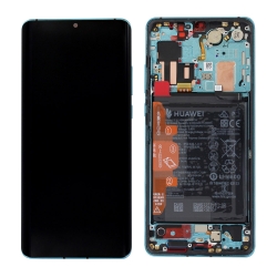 Remplacer l'écran et la batterie du P30 Pro bleu Aurora de Huawei avec cette pièce détachée d'origine et Bricophone_photo1