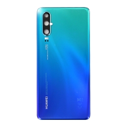 Vitre arrière Bleue Aurora à remplacer pour le Huawei P30-Bricophone_1