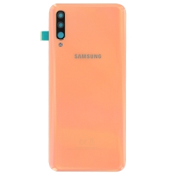 Changez la vitre arrière orange corail cassée de votre Galaxy A50 avec Bricophone_1