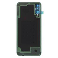 Remplacer la vitre arrière en plastique du Galaxy A70 bleu par une pièce neuve d'origine avec Bricophone_photo2