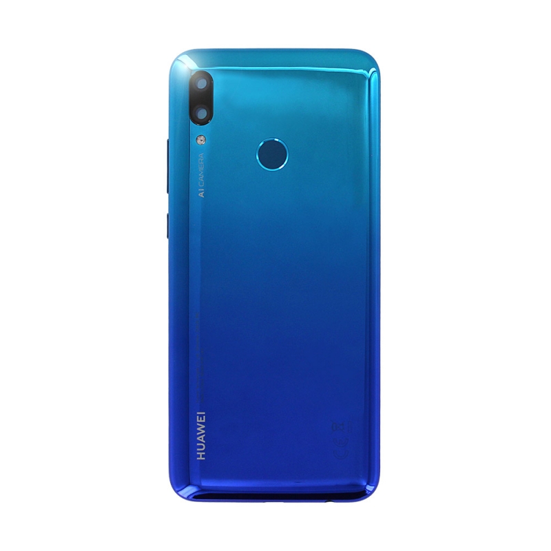Vitre arrière Bleue et lecteur d'empreintes pour Huawei P Smart 2019_photo1