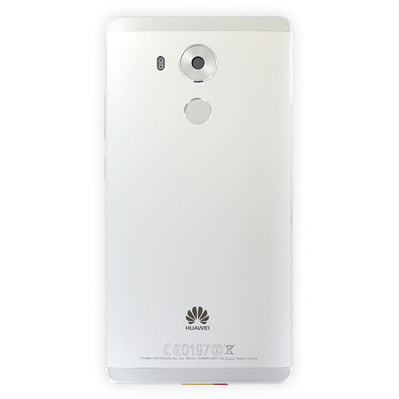 Coque arrière avec lecteur d'empreintes pour Huawei Mate 8 Blanc_photo1