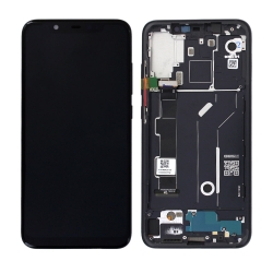 Bloc Ecran Noir COMPLET pré-monté sur châssis pour Xiaomi Mi 8_photo1