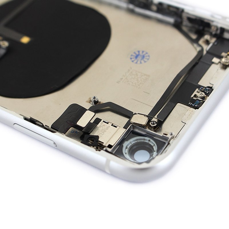 Chassis remplacement pour iPhone X BLANC Chassis Coque NU + COLLE