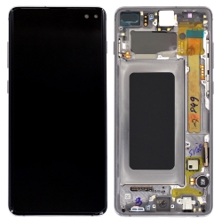Bloc écran Amoled et vitre pré-montés sur châssis pour Samsung Galaxy S10+ Noir Prisme_photo1
