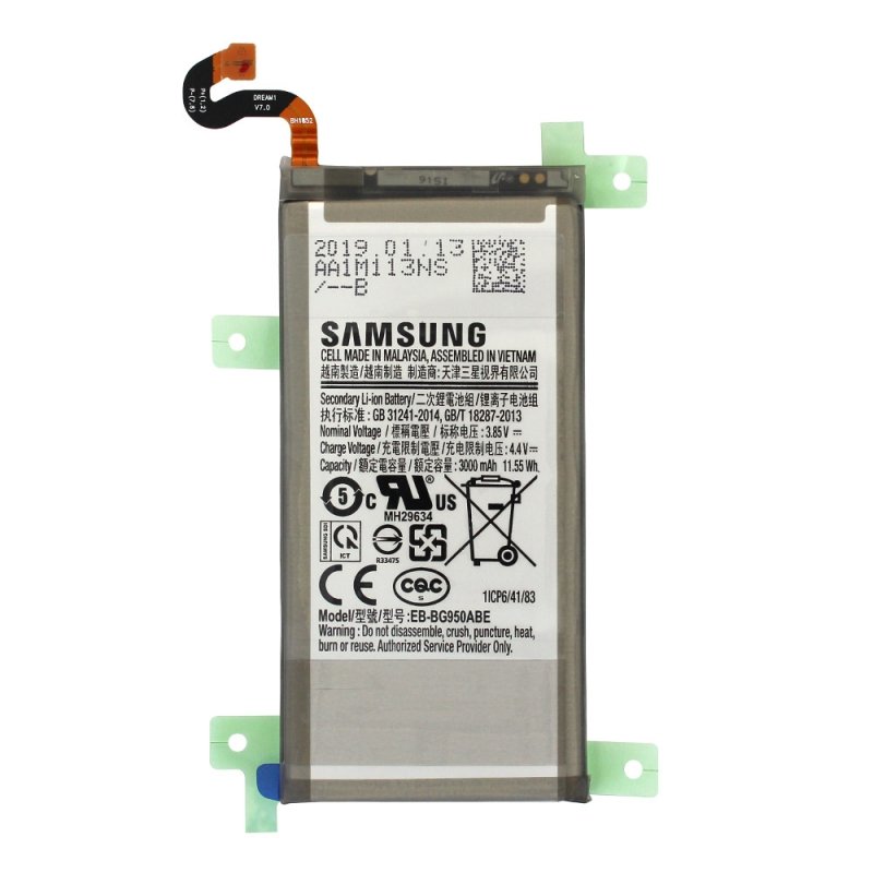Batterie De Remplacement 6000 MAh Pour Samsung Galaxy S8 - Compatible EB-BG950ABE, SM-G950U - Kit Réparation Inclus