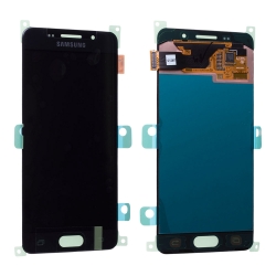 Bloc écran Noir Amoled avec vitre prémontée pour Samsung Galaxy A3 2016