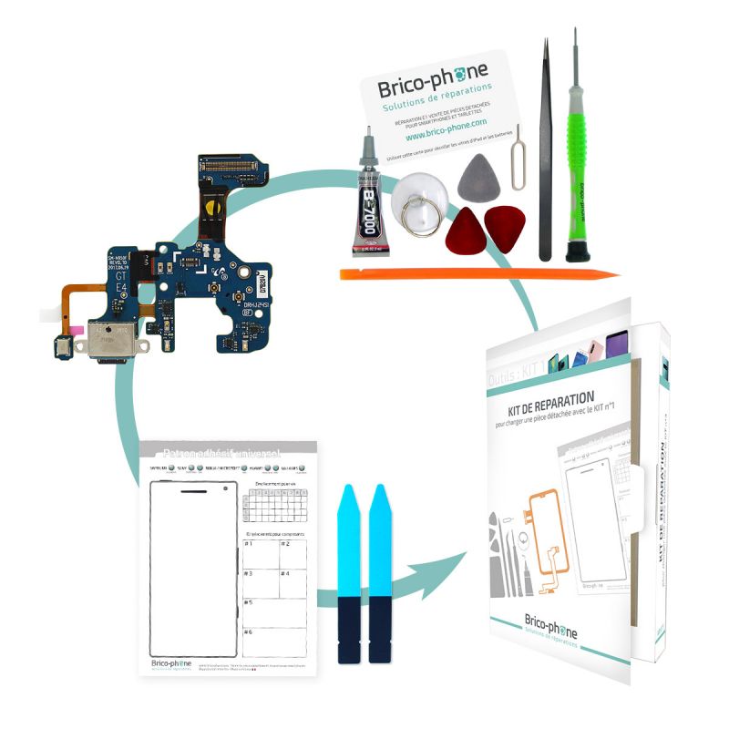 Kit de réparation Connecteur de charge et micro Samsung Galaxy Note 8