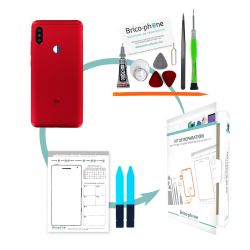 Kit de réparation Coque arrière Rouge Xiaomi Redmi Note 6 Pro