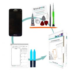 Kit de remplacement Ecran complet NOIR Samsung Galaxy S5 Mini