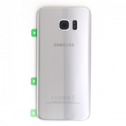 Vitre arrière Argent pour Samsung Galaxy S7 Edge photo 2