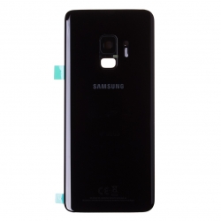 Vitre arrière pour Samsung Galaxy S9 Noir Carbone photo 1