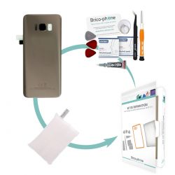 Kit de réparation Vitre arrière Or compatible Samsung Galaxy S7