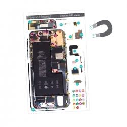 Patron magnétique d'aide au montage pour iPhone 11 Pro Max