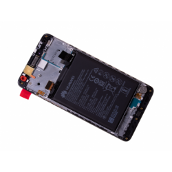 Bloc écran prémonté sur châssis avec batterie pour Huawei Y7 Dual Gris photo 4