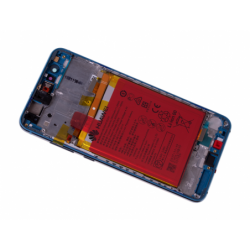Bloc écran prémonté sur châssis avec batterie pour  Huawei P10 Lite Bleu photo 4