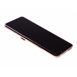 Bloc Ecran Amoled et vitre prémontés sur châssis pour Samsung Galaxy S9 Plus Gold photo 1