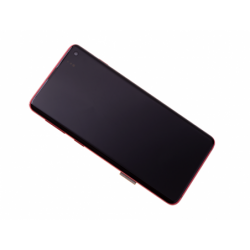 Bloc écran Amoled et vitre prémontés sur châssis pour Samsung Galaxy S10 Rouge photo 0