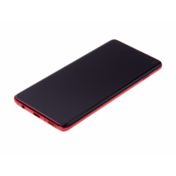 Bloc écran Amoled et vitre prémontés sur châssis pour Samsung Galaxy S10 Rouge photo 3