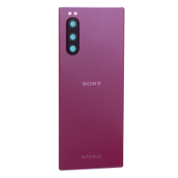 Vitre arrière pour Sony Xperia 5 Rouge photo 2